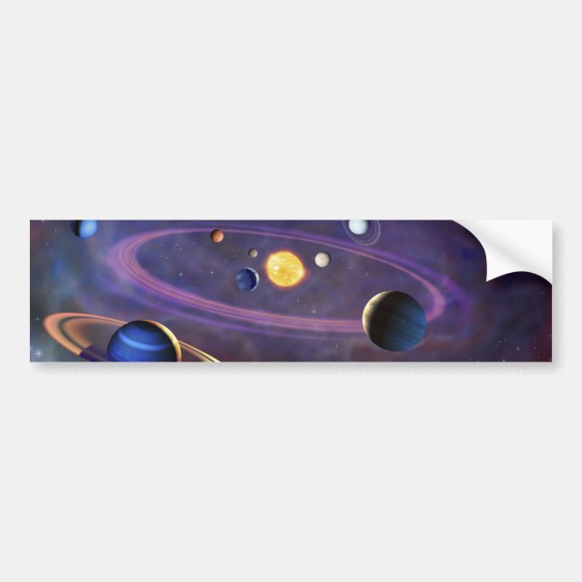 Sol- system bildekal (Framsidan)