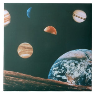 Sol- system kakelplatta