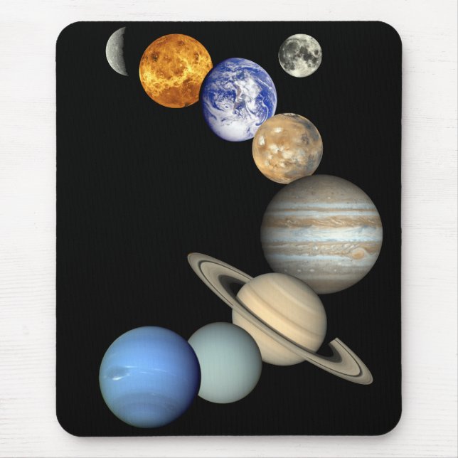 Sol- system Mousepad Musmatta (Framsidan)
