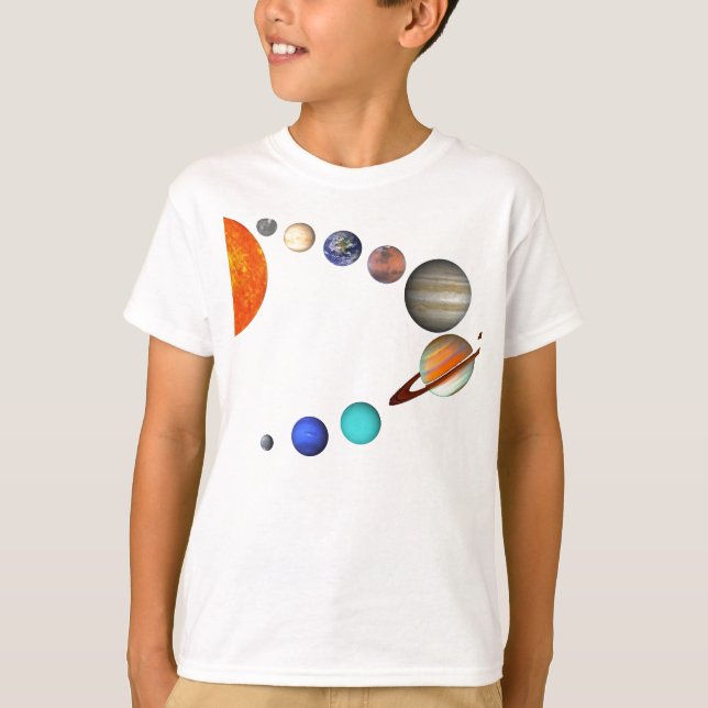 Sol- system tee shirt (Framsida)