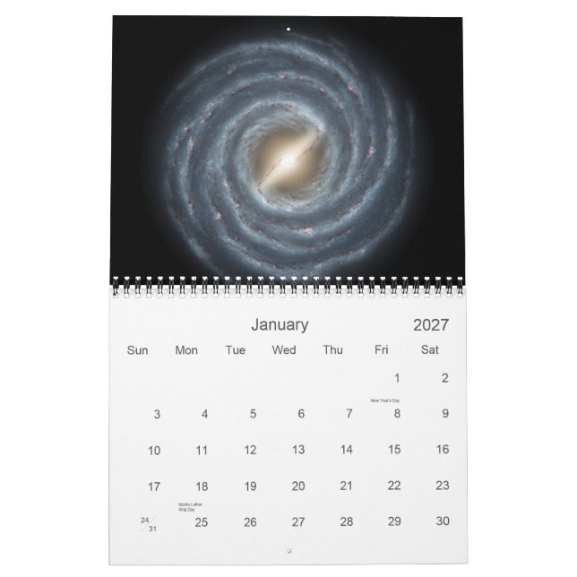 Sol- systemkalender kalender (Jan 2027)