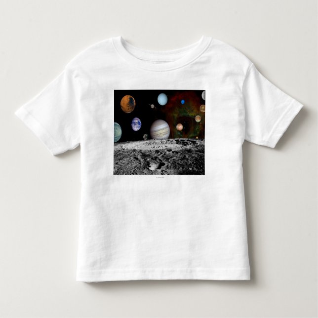 Sol- systemMontage av Voyagerbilder T-shirt (Framsida)