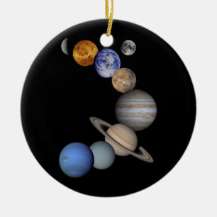 sol- systemplanetuniversum julgransprydnad keramik
