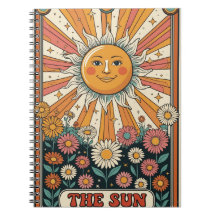 Sol Tarot Anteckningsbok, Boho Sol Journal