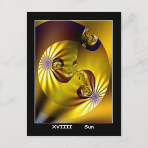 Sol Tarot Card Vykort