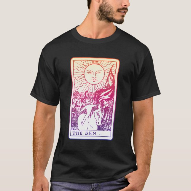 Sol Tarot Card Witch Aesthetic Witchy Major Ar T Shirt (Framsida)