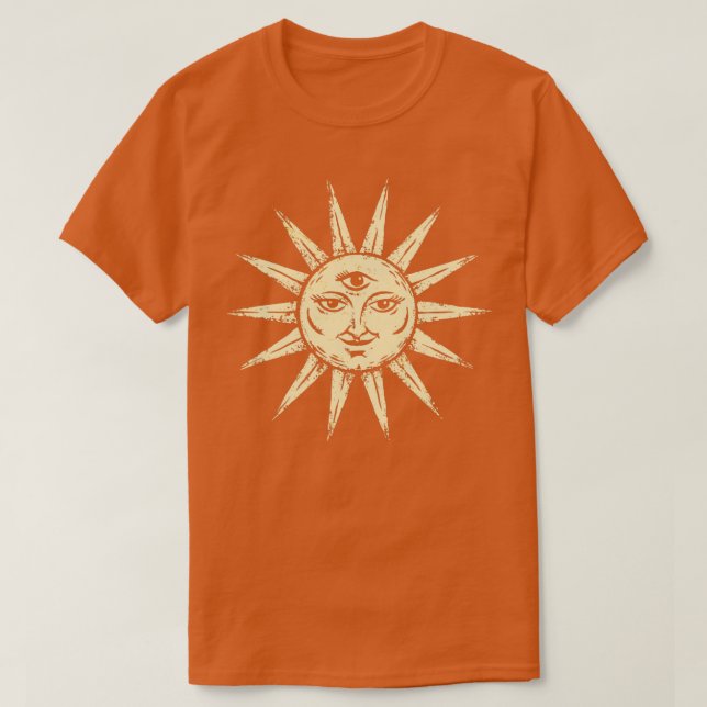 Sol Tarot d Reader Horoscope Astrology Astrolo T Shirt (Design framsida)
