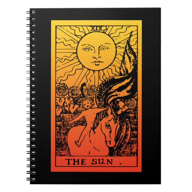Sol Tarot Gradient anteckningsbok (Framsidan)