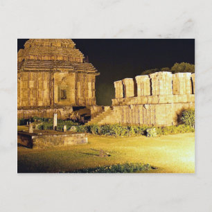 Sol Temple, Konark, Indien Vykort