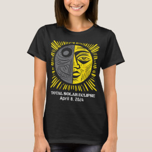 Sol Total Solar Eclipse 2024 April 8 Manar Women K T Shirt