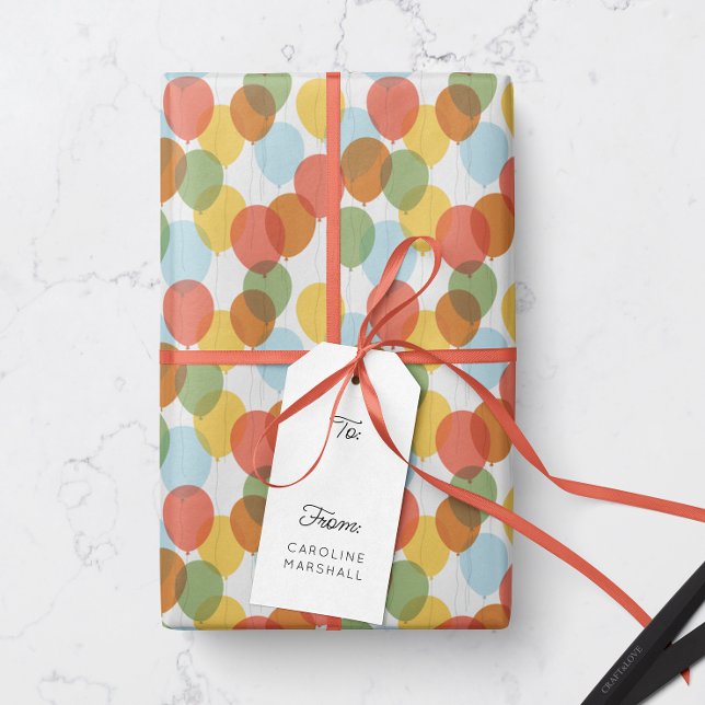 Sol-tvättat Färgad Party Bubons Mönster Presentpapper (Skapare uppladdad)