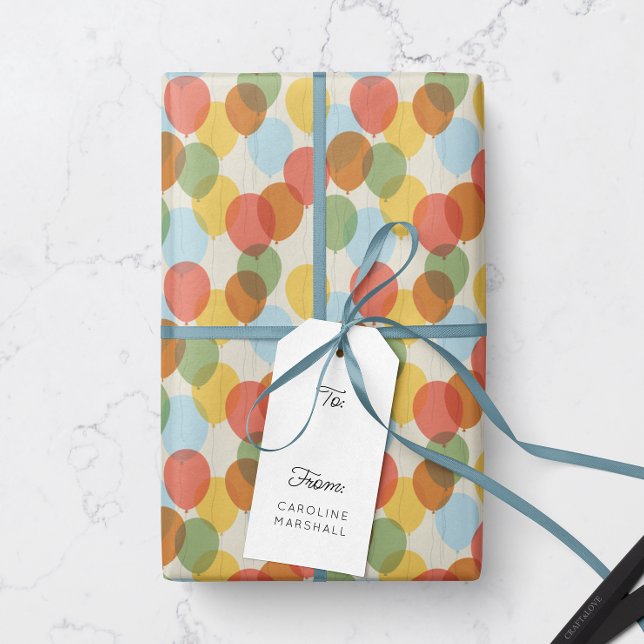 Sol-tvättat Färgad Party Bubons Mönster Presentpapper (Skapare uppladdad)