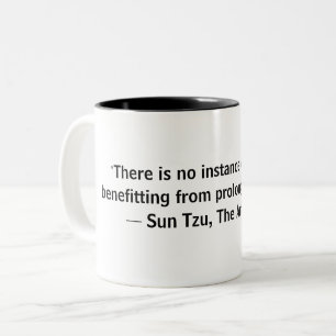Sol Tzu Art Krig citat Två-Tonad Mugg