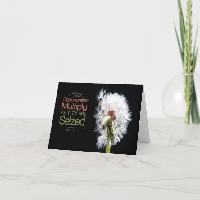 Sol Tzu inspirationsoffert "Möjligheter" Tack Kort (Framsida)