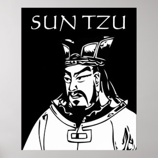 SOL TZU - Militär strateist Poster