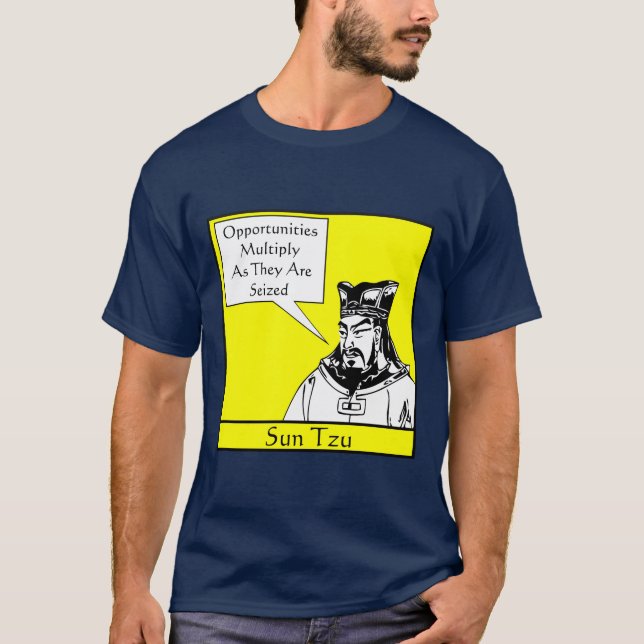 Sol Tzu och citationstecken Tee Shirt (Framsida)