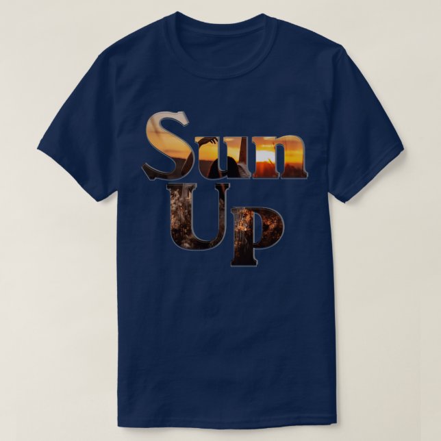 Sol uppåt t shirt (Design framsida)