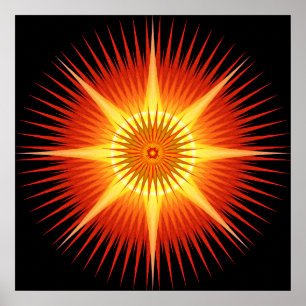 Sol Urchin Mandala Poster