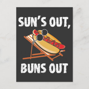 Sol ut Bunden Ut från den berömda Hetten Hund Food Vykort