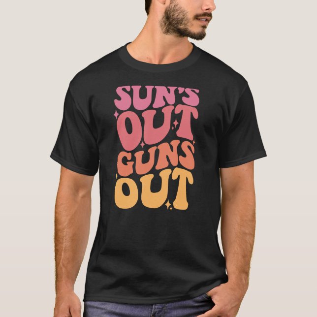 Sol ut Guns Out 1 T Shirt (Framsida)