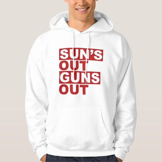 Sol ut Guns Out Hoodie (Framsida)