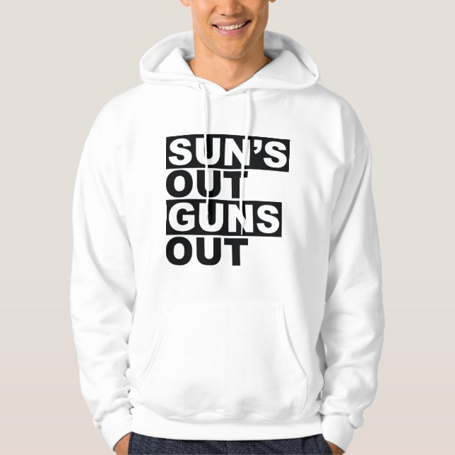 Sol ut Guns Out Hoodie (Framsida)