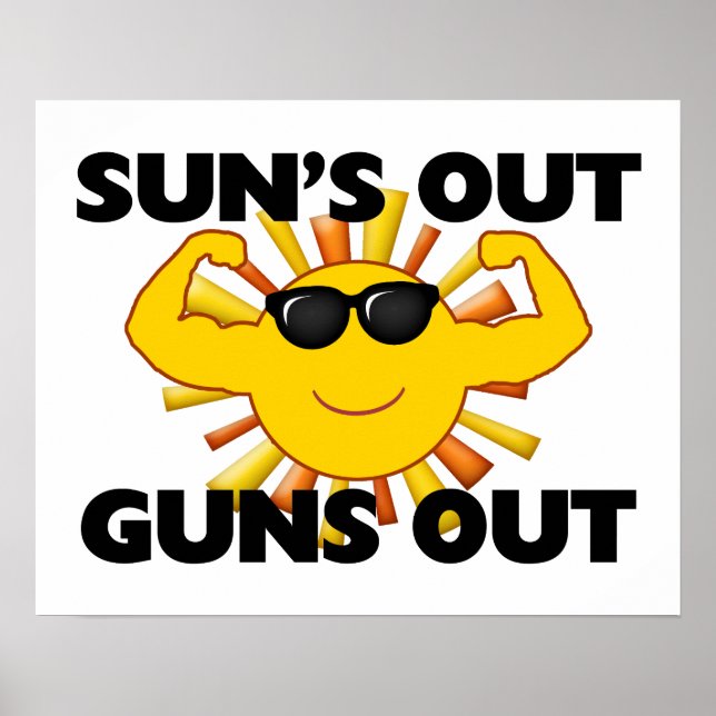 Sol ut Guns Out Poster (Framsidan)