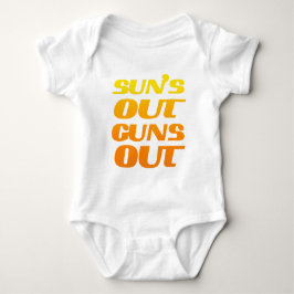 Sol ut Guns Out Roligt fitness och gym T Shirt