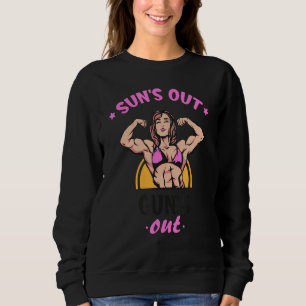 Sol ut Guns Out Women Bodybuilding Fitness T Shirt