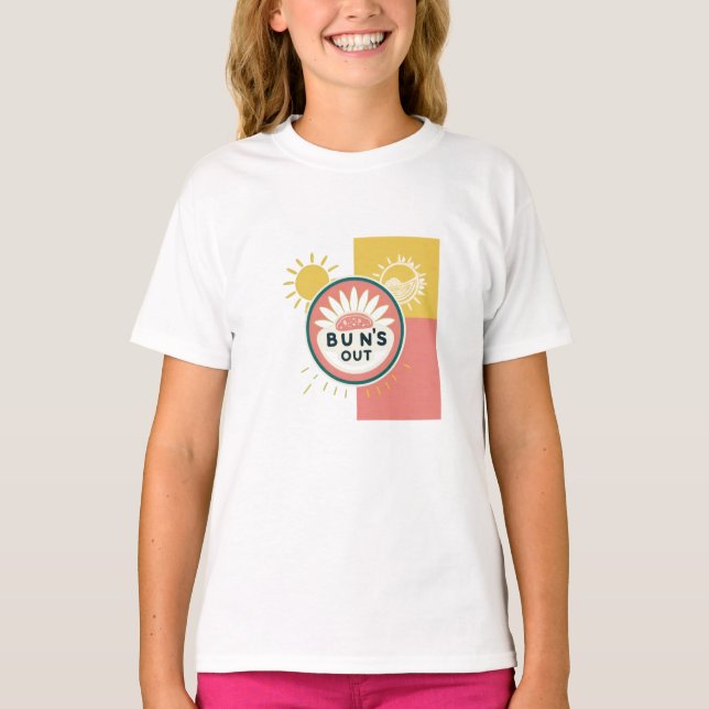Sol ut Sommar Vibes T-Shirt (Framsida)