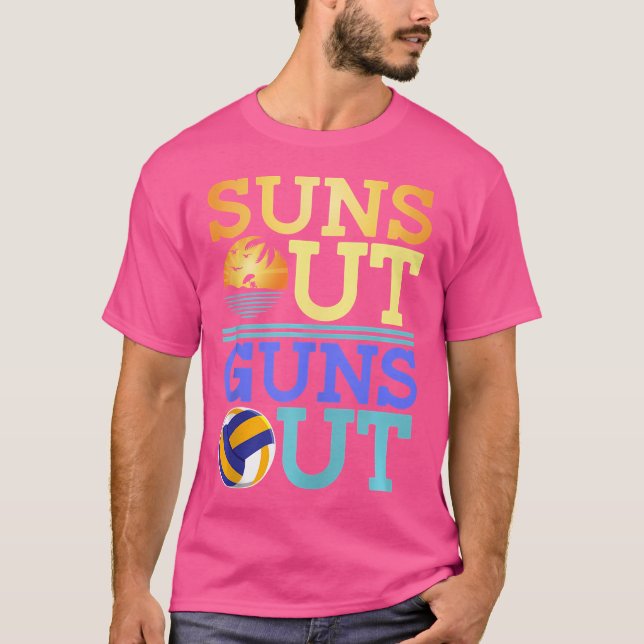 Sol ut vapen ut ur Beach Volleyball T Shirt (Framsida)