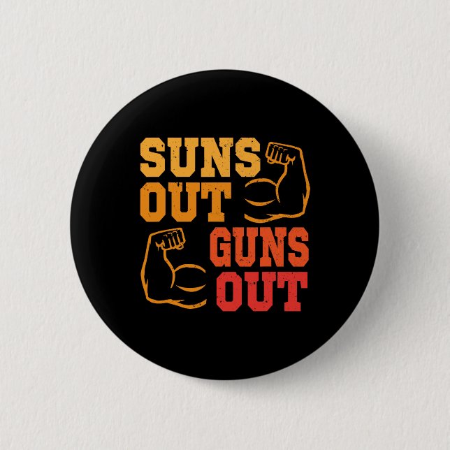 Sol ut vapen ut ur muskler Bodybuilding Weightl Knapp (Framsida)