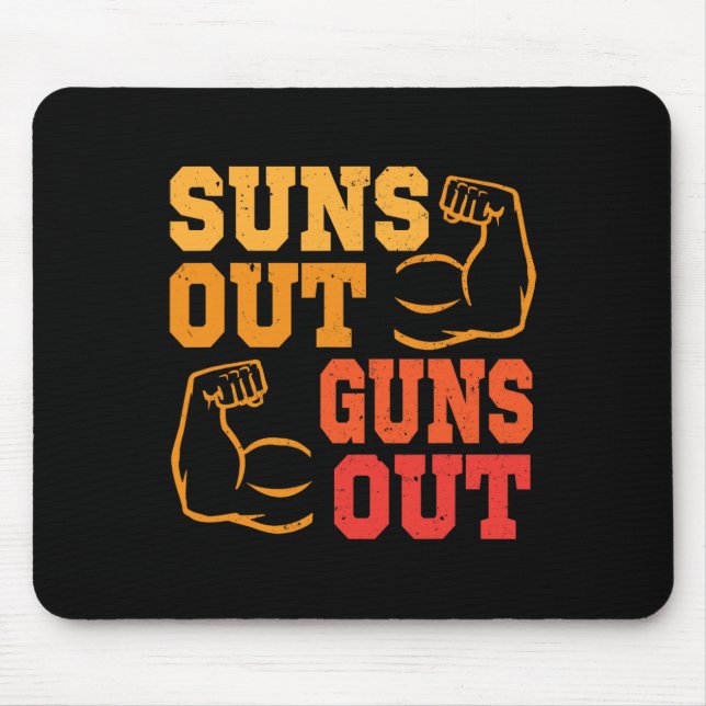 Sol ut vapen ut ur muskler Bodybuilding Weightl Musmatta (Framsidan)