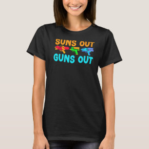 Sol ut vapen ut ur Vatten Blaster Squirter Vatten T Shirt