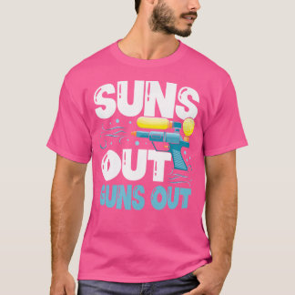 Sol ut vapen ut ur Vatten Gun Squirt Gun Squirter T Shirt