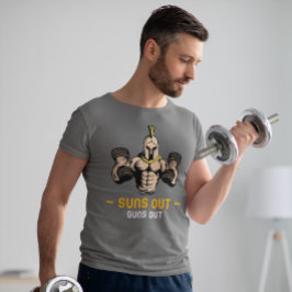 Sol ut vapen ut ur vikt lyft t shirt