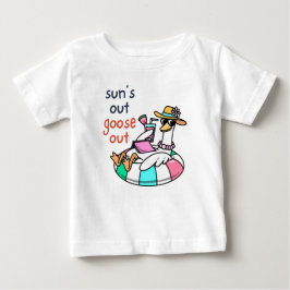 Sol ute, gås ute, rolig sommaranka t shirt