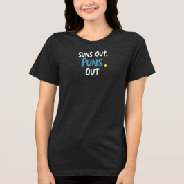 Sol ute, punkar ute – rolig sommar-ordlek-design t shirt