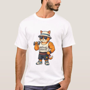 Sol ute, tass ut - Rolig Gym Katt Pappa T-Shirt