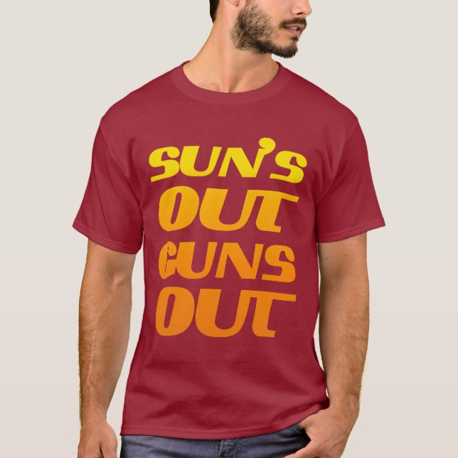 SOL UTGUNS OUT FITNESS AND GYM T-SHIRT (Framsida)