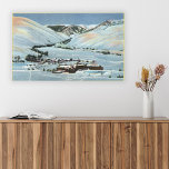 Sol Valley, ID - Winter Scene, Sol Valley Canvastryck<br><div class="desc">Sol Valley,  ID - Winter Scene,  Sol Valley Lodge & Challenger Inn - Sol Valley,  skapades 1938. Bilden visar scener från Sol Valley,  ID.</div>