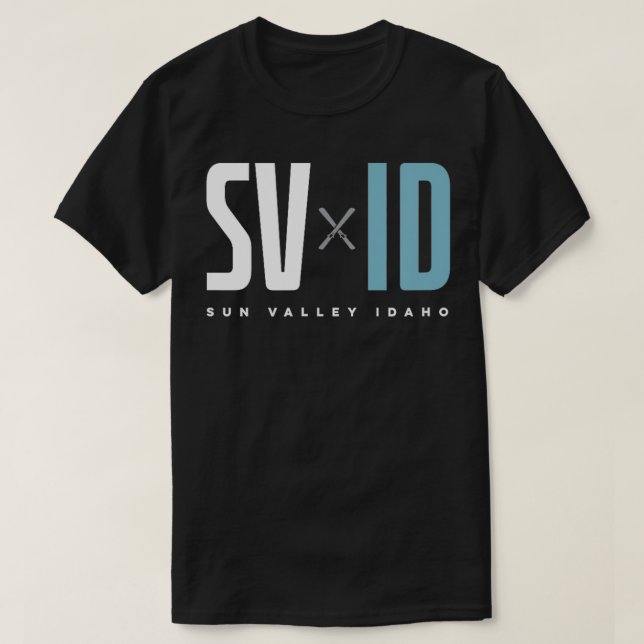 Sol Valley Idaho Graphic Ski T Shirt (Design framsida)