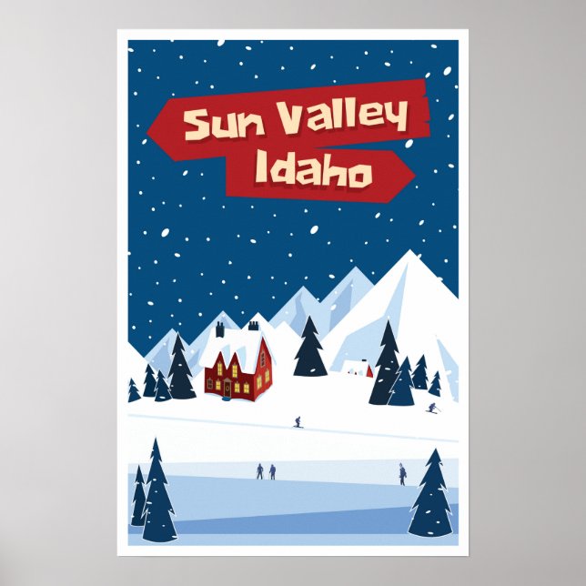 Sol Valley, Idaho, Ski Poster (Framsidan)