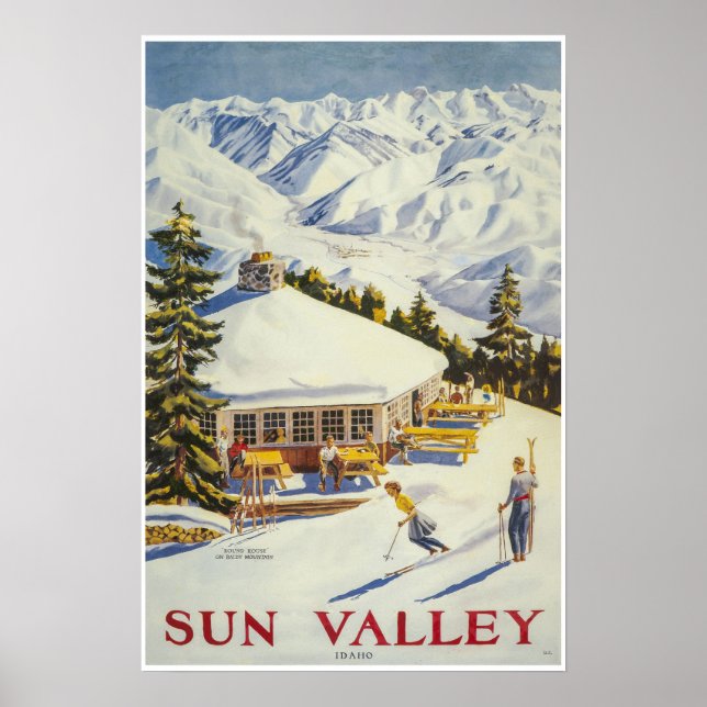 Sol Valley, Idaho, Ski Poster (Framsidan)