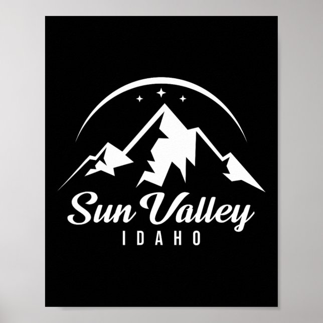 Sol Valley Idaho Ski Resort Skiing Snowboarding Poster (Framsidan)