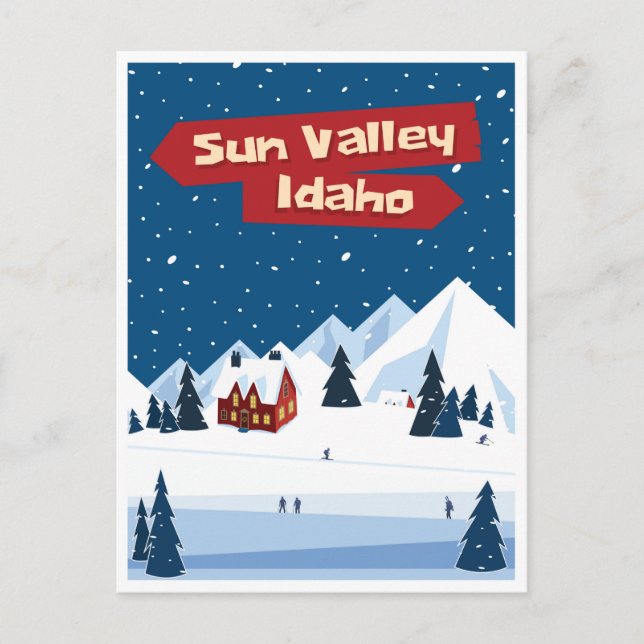 Sol Valley, Idaho, Ski Vykort (Framsida)