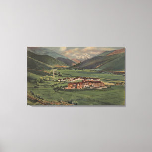 Sol Valley, IDView of Sol Valley Lodge Canvastryck