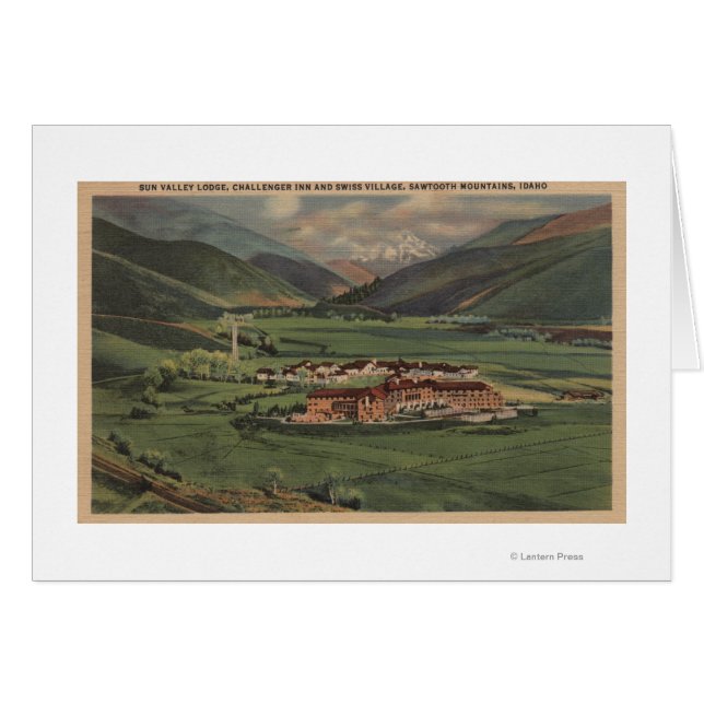 Sol Valley, IDView of Sol Valley Lodge Hälsningskort (Framsidan Horizontal)