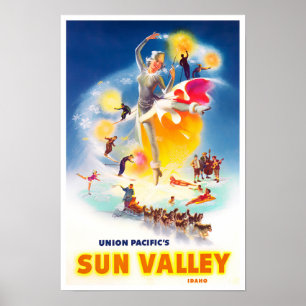 Sol Valley vintage resor poster