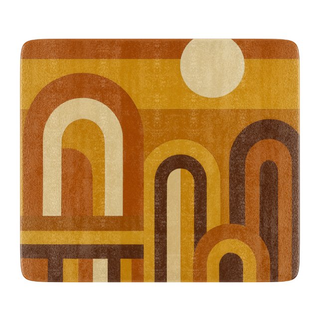 Sol & valv Mid Century Modern geometrisk design (Framsidan)
